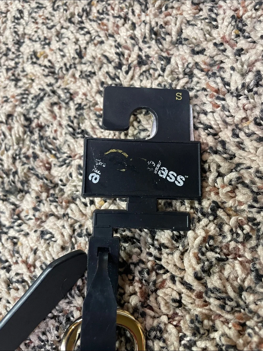 Art Class Black Bow Detail Girls Belt - Classic Faux Leather Size S | NWT